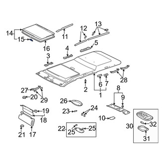 Toyota OE - Sunroof Handle