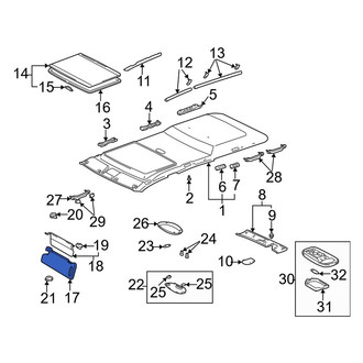 Toyota OE - Left Sun Visor