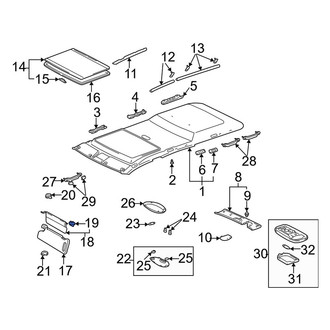 Toyota OE - Left Sun Visor Holder