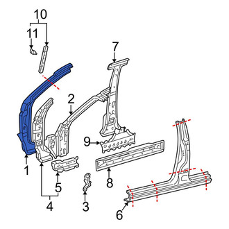 Toyota OE - Left Outer Body A-Pillar