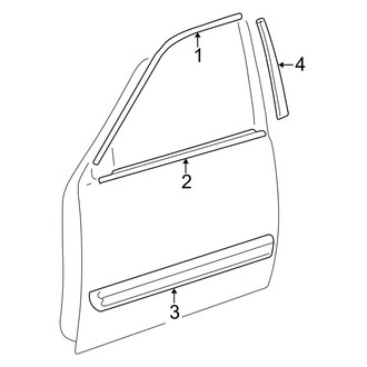 Toyota OE - Front Door - Exterior Trim