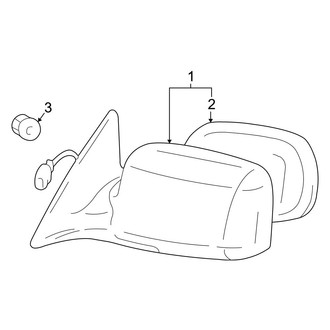 Toyota OE - Front Door - Outside Mirrors