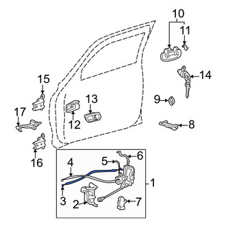 Toyota OE - Front Left Lower Door Latch Cable
