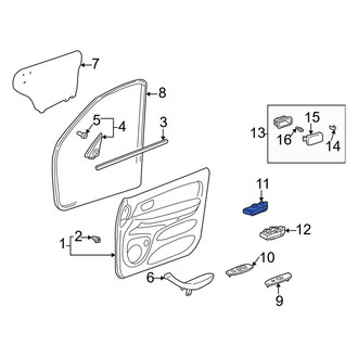 Toyota OE - Front Right Door Window Switch