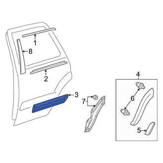 Toyota OE - Front Left Door Molding