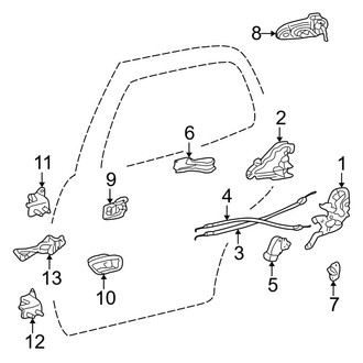 Toyota OE - Rear Door - Lock & Hardware