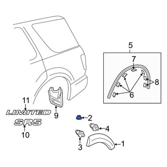 Toyota OE - Wheel Arch Molding Nut
