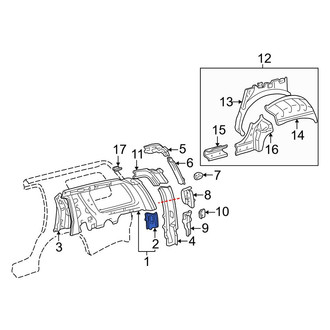 Toyota OE - Left Lower Inner Body D-Pillar