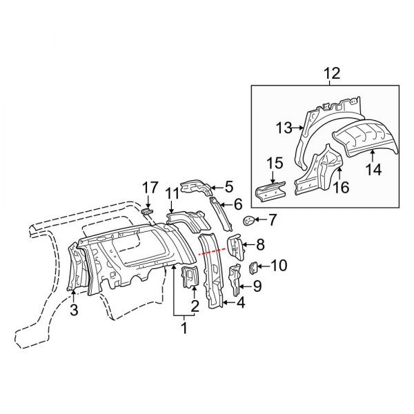 Quarter Panel - Inner Structure