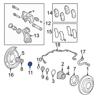 Toyota OE - Rear ABS Wheel Speed Sensor Tone Ring