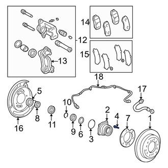 Toyota OE - Rear Wheel Lug Stud