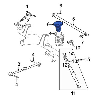 Toyota OE - Rear Coil Spring Damper