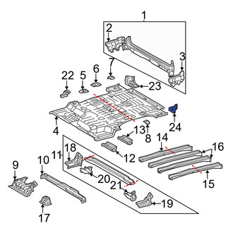 Toyota OE - Rear Left Floor Extension