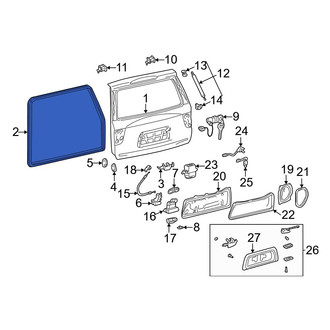 Toyota OE - Rear Hatch Seal