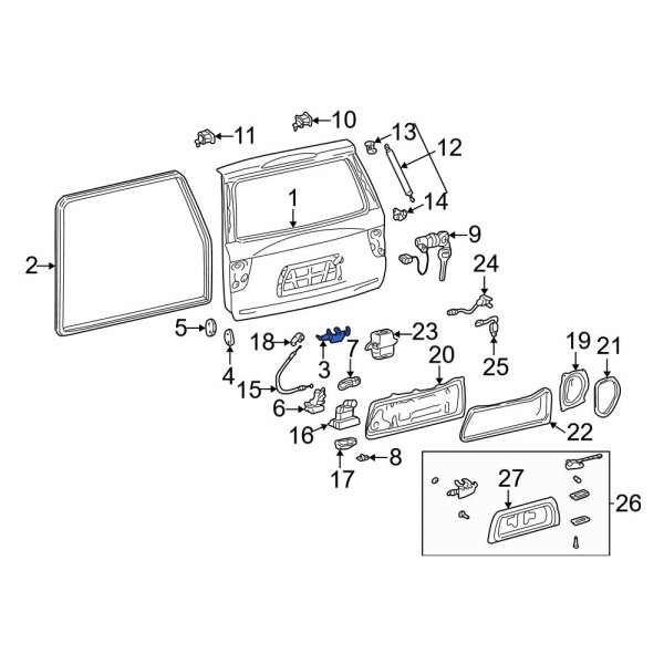 Liftgate Latch Handle