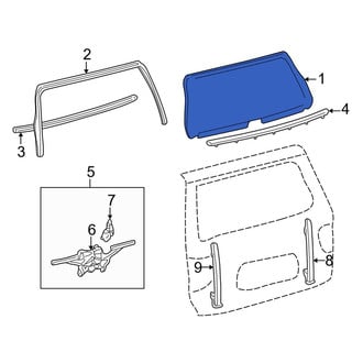Toyota OE - Rear Liftgate Glass