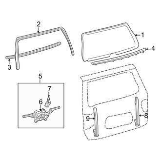 Toyota OE - Lift Gate - Glass