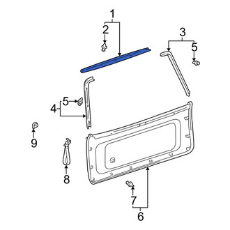 Toyota OE - Rear Liftgate Trim