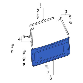 Toyota OE - Rear Lower Liftgate Trim