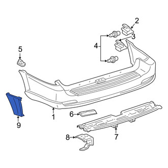 Toyota OE - Rear Right Bumper Trim