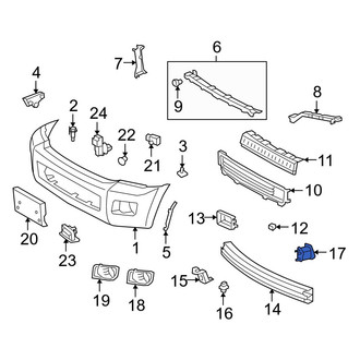 Toyota OE - Front Bumper Impact Bar Bracket