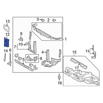 Toyota OE - Front Left Radiator Support Air Deflector