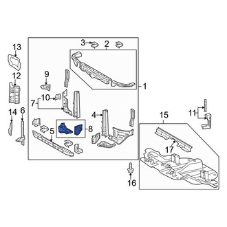 Toyota OE - Front Left Lower Radiator Support Panel Reinforcement