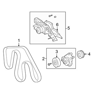Toyota OE - Cooling - Belts & Pulleys (4.7L)