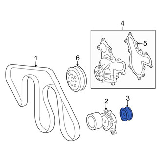 Toyota OE - Accessory Drive Belt Idler Pulley