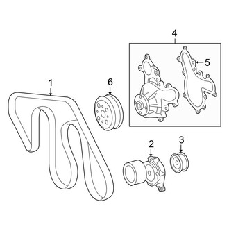 Toyota OE - Cooling - Belts & Pulleys (4.6L)