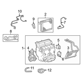 Toyota OE - Air Conditioner & Heater - Front Evaporator (4.7L)
