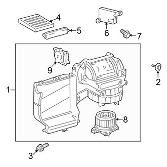 Toyota OE - Air Conditioner & Heater - Heater Components (4.7L)