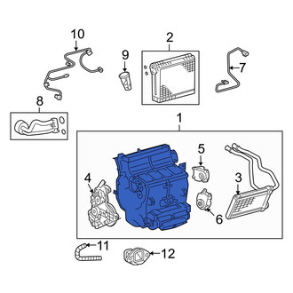 Toyota OE - Front HVAC Unit Case Assembly