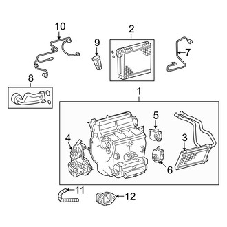 Toyota OE - Air Conditioner & Heater - Front Evaporator