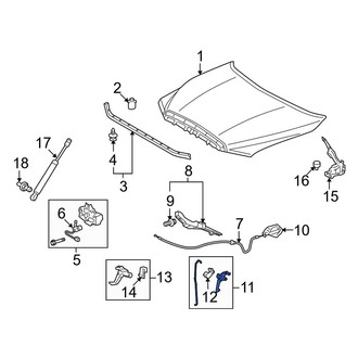 Toyota OE - Front Hood Safety Catch