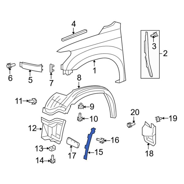 Fender Liner Extension Bracket