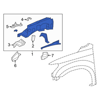 Toyota OE - Front Left Fender Apron Assembly