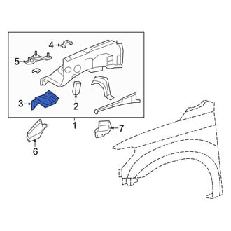 Toyota OE - Front Left Battery Tray