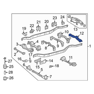 Toyota OE - Rear Frame Crossmember