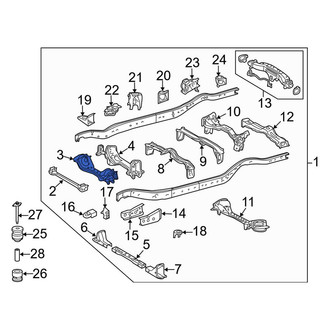 Toyota OE - Front Frame Crossmember