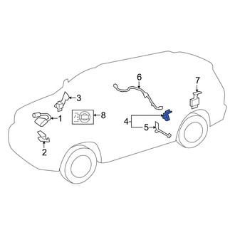 Toyota OE - Left Suspension Ride Height Sensor
