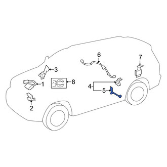 Toyota OE - Left Suspension Ride Height Sensor
