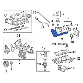 Toyota OE - Left Engine Valve Cover Gasket