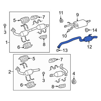 Toyota Sequoia OEM Exhaust Parts | Systems, Tips, Pipes — CARiD.com