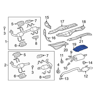 Toyota OE - Center Front Floor Pan Heat Shield