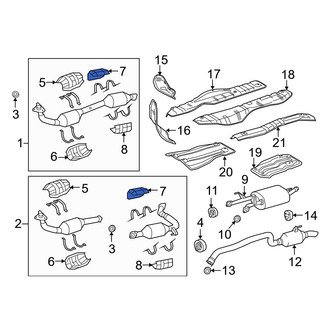 Toyota OE - Rear Upper Catalytic Converter Heat Shield