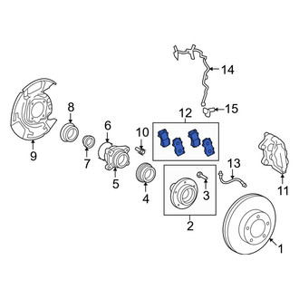 Toyota OE - Front Disc Brake Pad Set