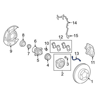 Toyota OE - Front Brake Hydraulic Hose