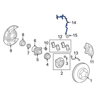 Toyota OE - Front Left ABS Wheel Speed Sensor Wiring Harness