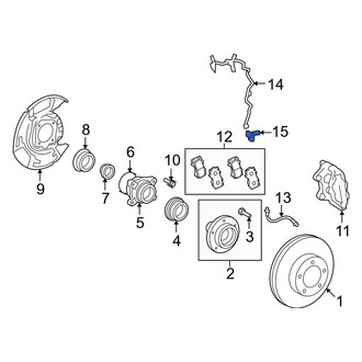 Toyota OE - Front Left ABS Wheel Speed Sensor